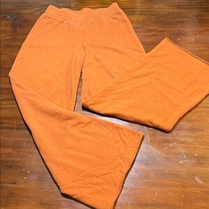 URBAN OUTFITTERS BURNT ORANGE WIDE LEG LOUNGE PANTS💥